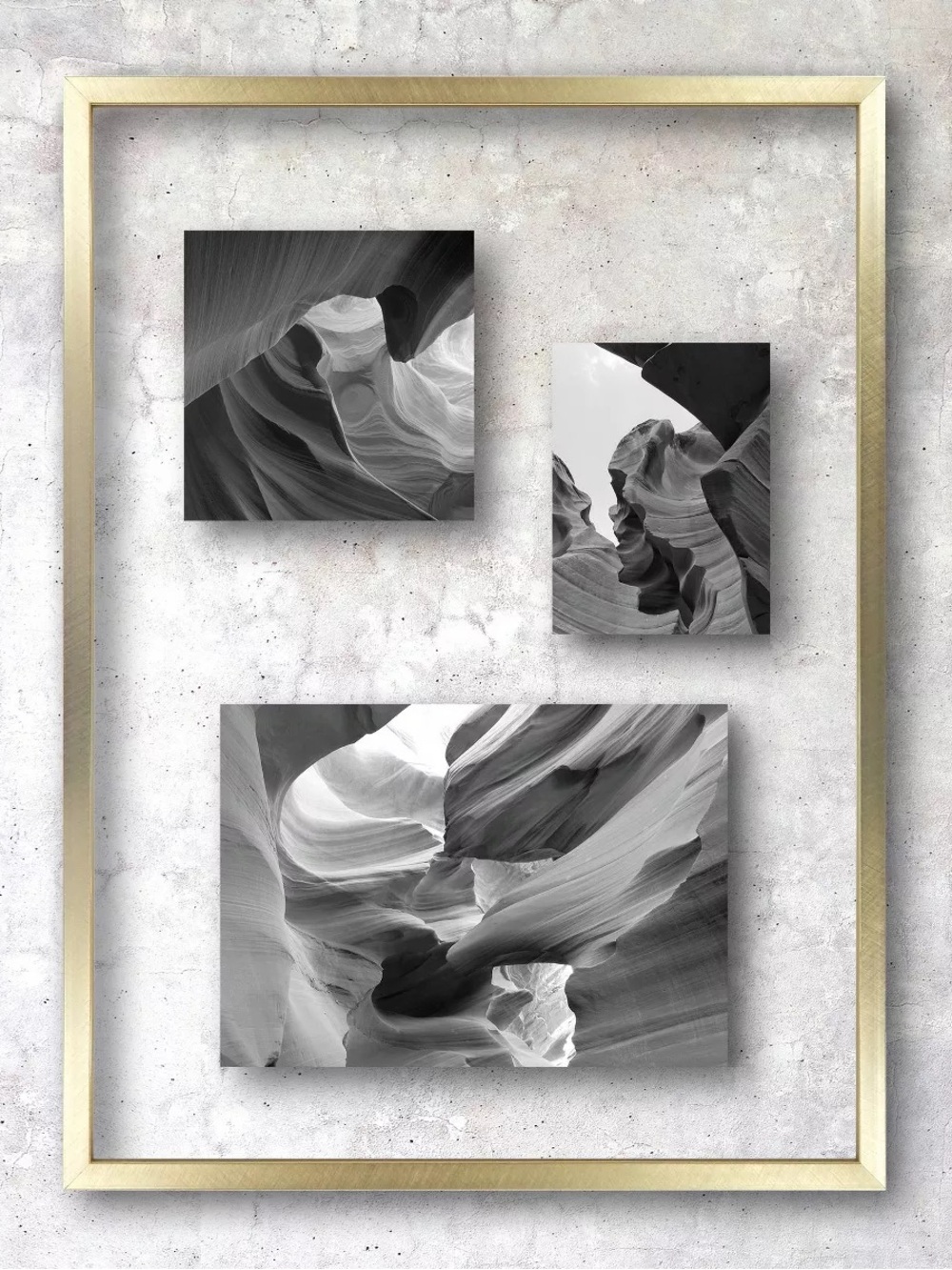 Set of 2 - 15.6"x11.5" Float Thin Metal Gallery Wall Frame Brass - Threshold™